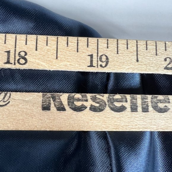 VTG 90s Swingster Chicago Bear Satin Jacket Medium Blue Snap Button NFL Football - Picture 13 of 13